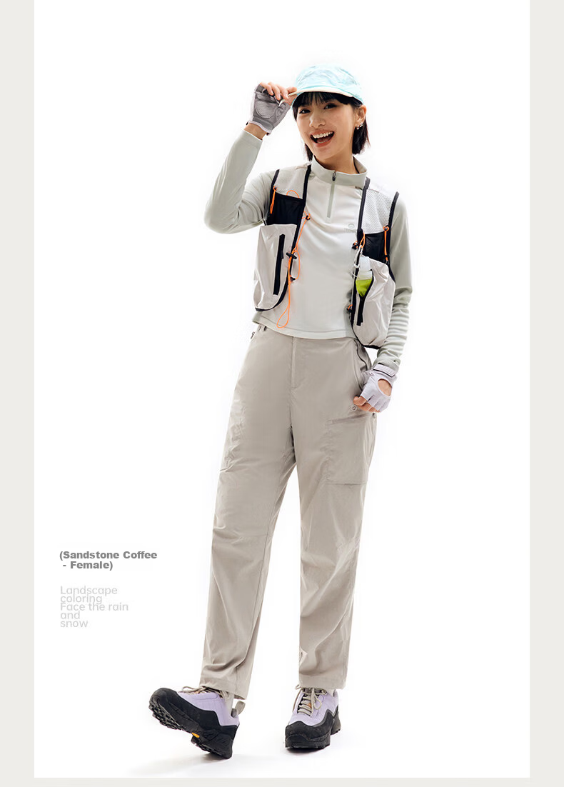 TECTOP Casual Pants Unisex Spring Summer Water-Repellent Breathable Quick-Dry Hiking Trousers 22